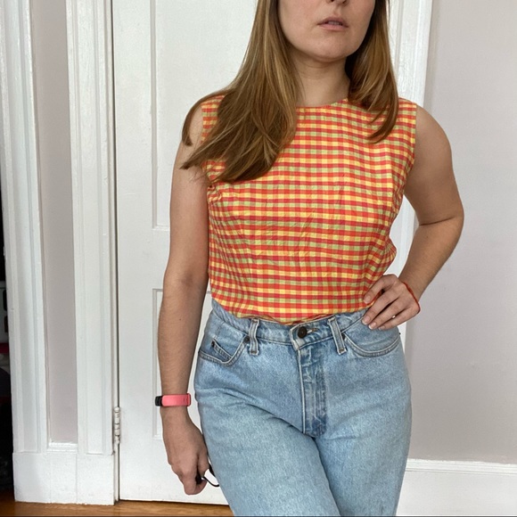 VINTAGE button back crop top - Picture 8 of 10